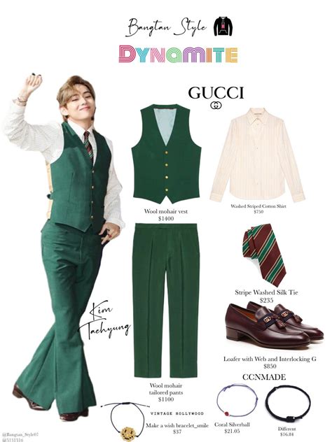 kim taehyung gucci|bts dynamite gucci outfits.